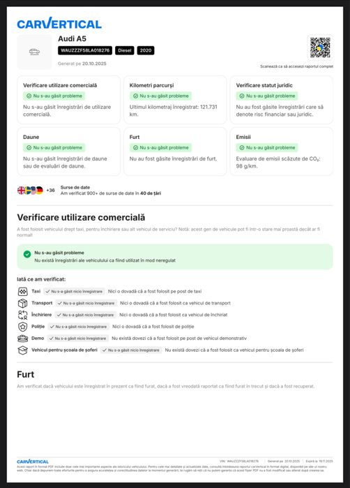 Audi~A5~Matrix~Distronic~Virtual Cockpit~WAUZZZF58LA018276