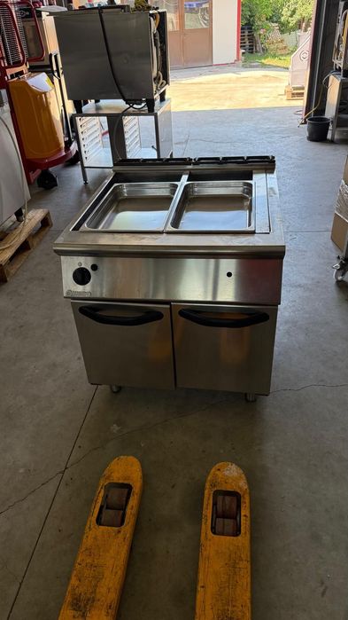 Bain marie dublu de bloc termic  gaz Mareno linia 900 inox