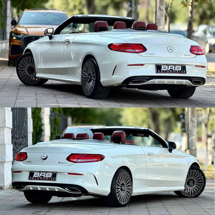 • Mercedes C Classe 2018 •  C200 4 Matic CABRIO / Extra full / Burmester / Soft Top Visiniu • Parc Auto / Rate / Garantie •