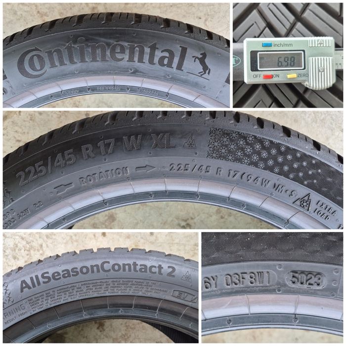 O bucată 225/45 R17 M+S iarnă - una Continental Falken