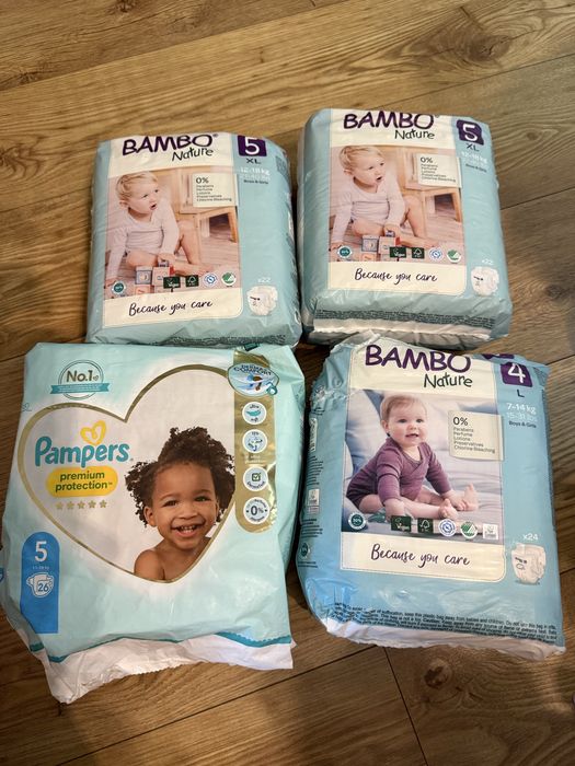 Scutece Bambo Nature / Pampers nr 5