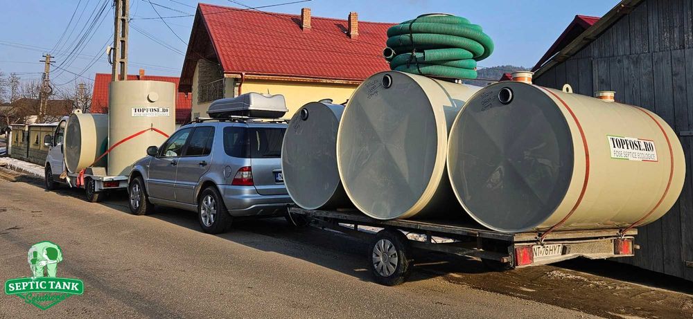 Fosa Septica STRONG 4000L - Direct Fabrica - Cu Ranforsari INTERIOARE!