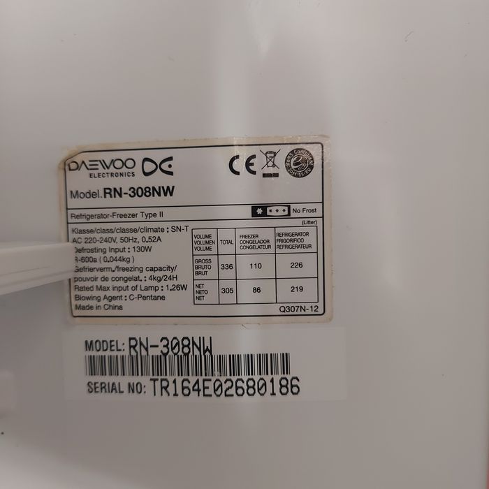 Combina frigorifica Daewoo A+