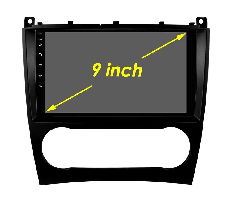 Мултимедия 9" Аndroid 14 за MERCEDES W203 W209 C CLK CARPLAY DSP RDS