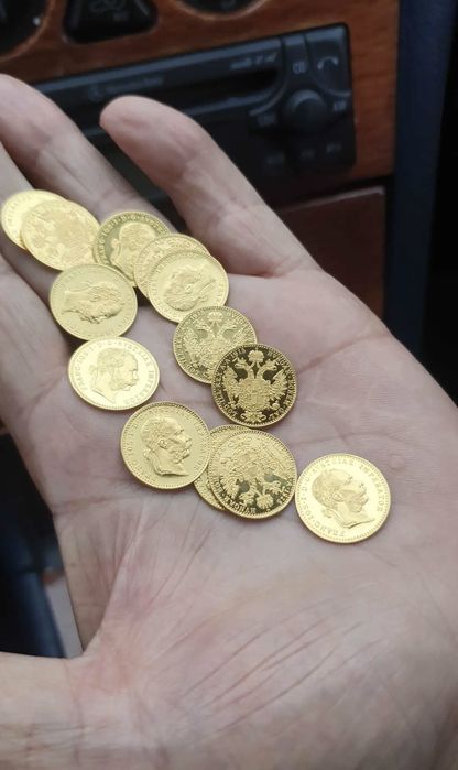 Vând monede placate cu aur 24k imită 1/1 pe cele adevărate și la aspec