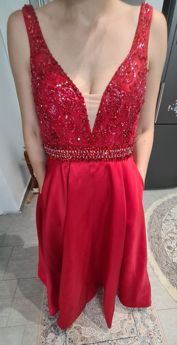 Rochie eveniment, cu buzunare