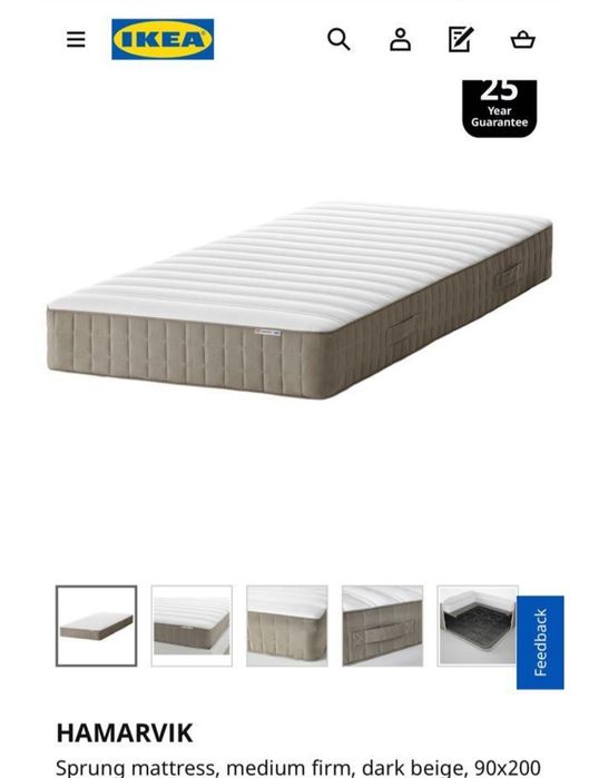 Матрак IKEA 90х200 средно твърд
