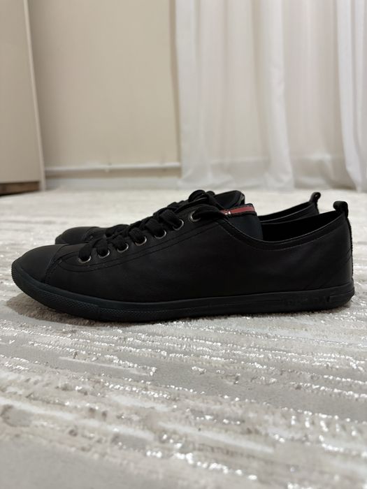 Кожаные кроссовки Prada Linea Rossa (Оригинал)
