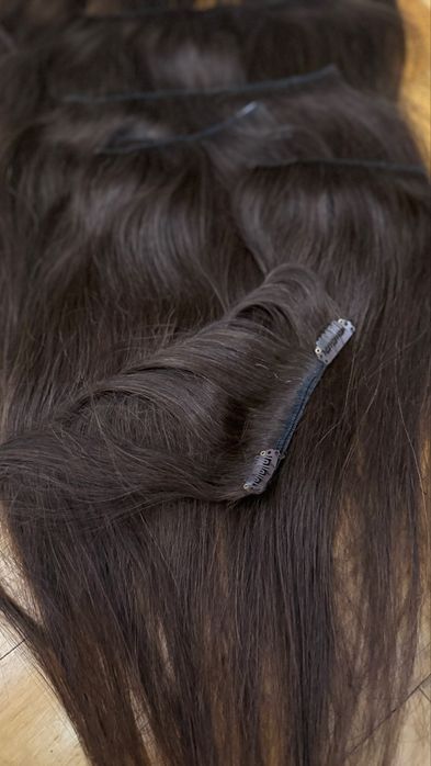 Extensii clip-on din păr natural 100%