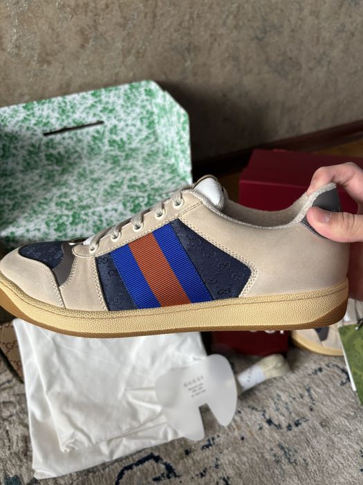 Gucci Screener beige blue orange