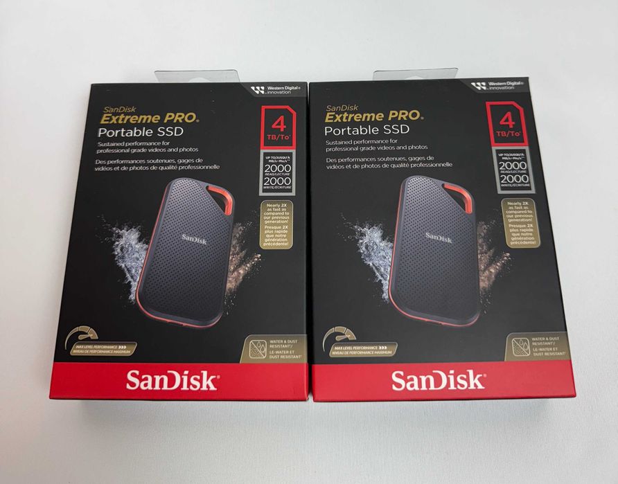 SanDisk Extreme Pro 4TB USB 3.2 type C  2000 read/write