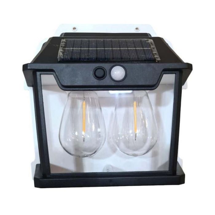 Соларна лампа за стена Ретро стил Сензор за движение Топла светлина