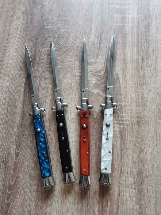 Cuțit Italian , Briceag italian Stileto 34cm cu buton automat , ideal Pescuit Vânătoare
