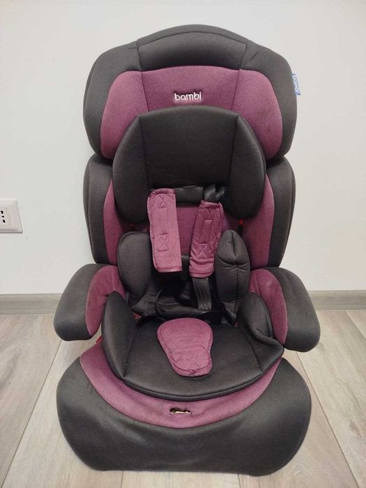 Scaun auto Bambi, 9-36 kg, Negru