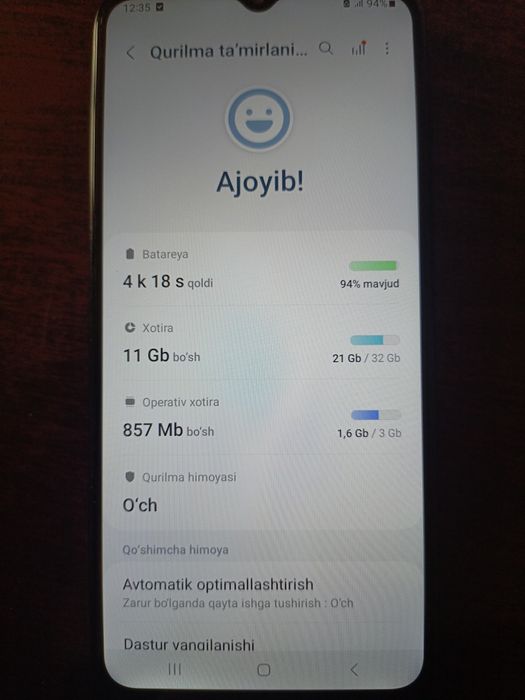 Samsung galaxy A03 telefoni