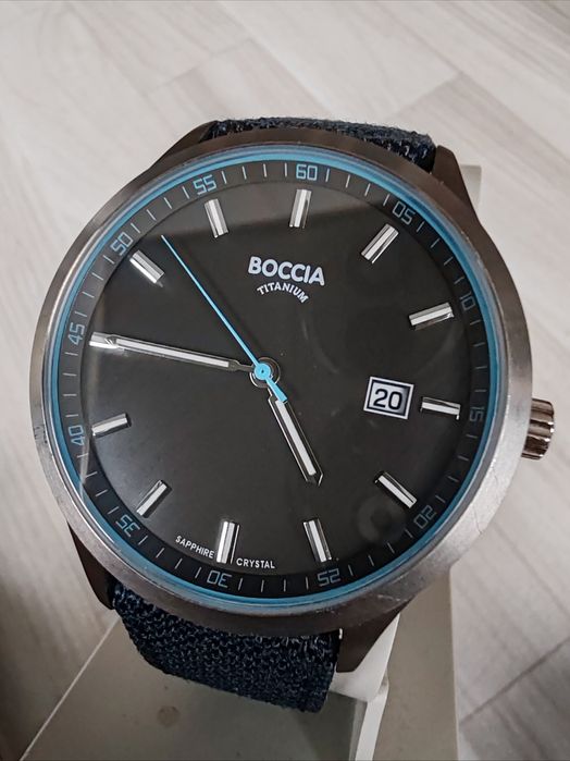 Ceas Boccia Titanium Quartz Sapphire Crystal 41 mm Nou-Nepurtat!