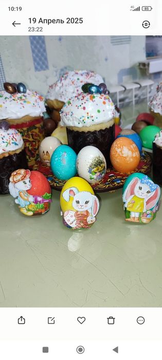 Пасхальные куличи. Пасха. Яйца.