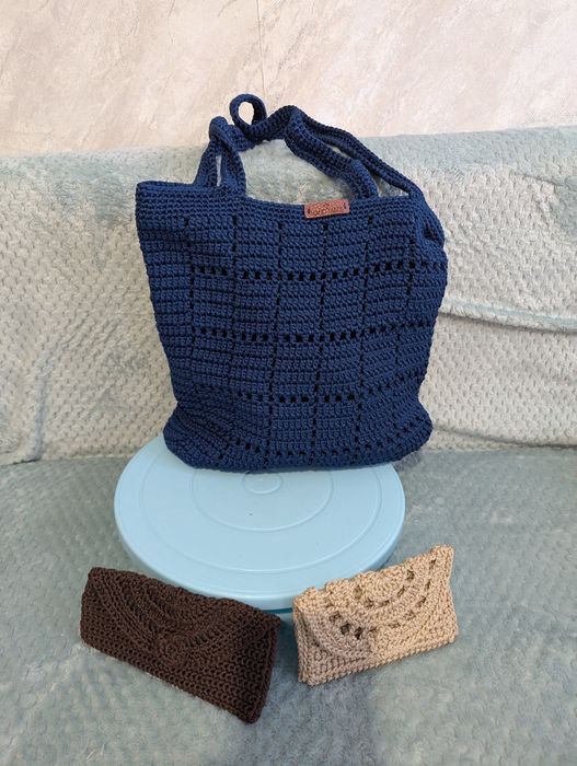 Сумки вязанные, ручная работа