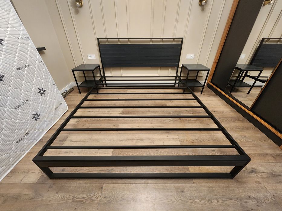 Металлические Кровать Лофт. Двуспальная кровать.  Temir Kravat.