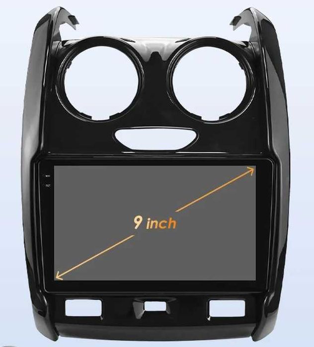 Мултимедия 9″ Android 14 за DACIA DUSTER I CARPLAY навигация RDS DSP