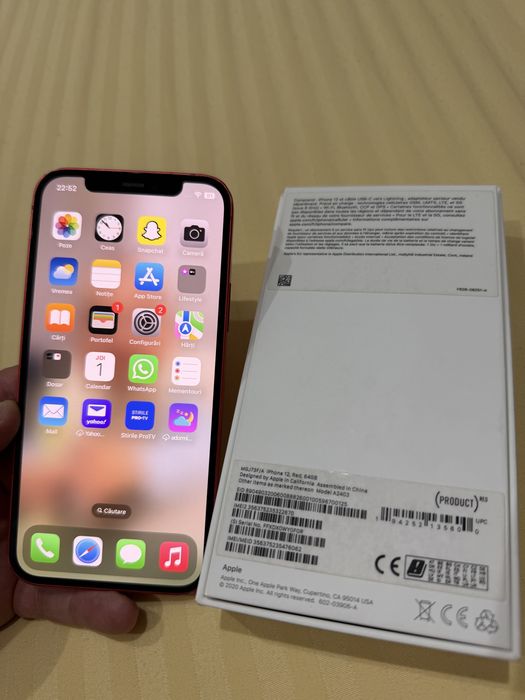 Vand Iphone 12 Red , neverlocked