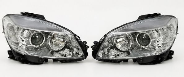 Фарове за Mercedes W204 2007-2011 / Ляв / Десен | Чисто Нови | Промо Комплект