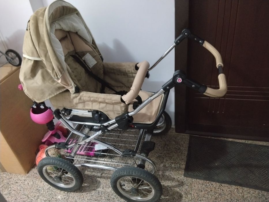 Cărucior bebe 2 în 1 cu landou mare – 500 lei