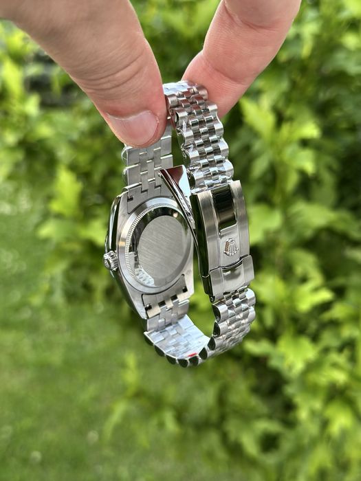 rolex datejust black dial 36,mm lady