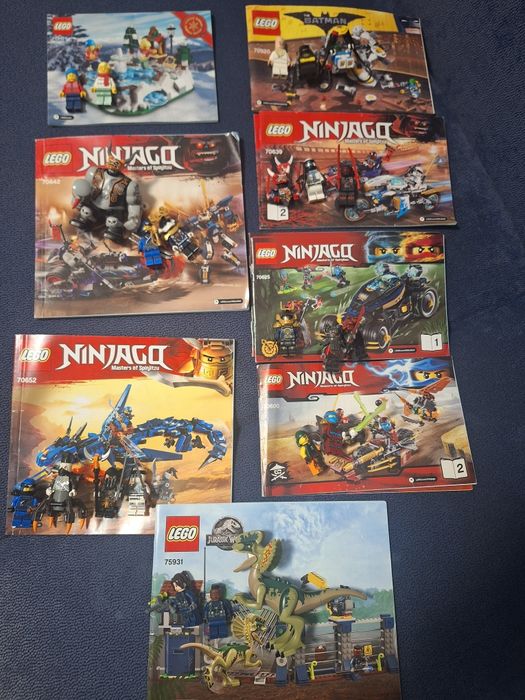 11 seturi Lego( Ninjago, Hidden Side, Lego Movie, Jurassic, Batman)