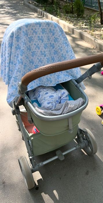 Коляска Happy baby Linda зеленая