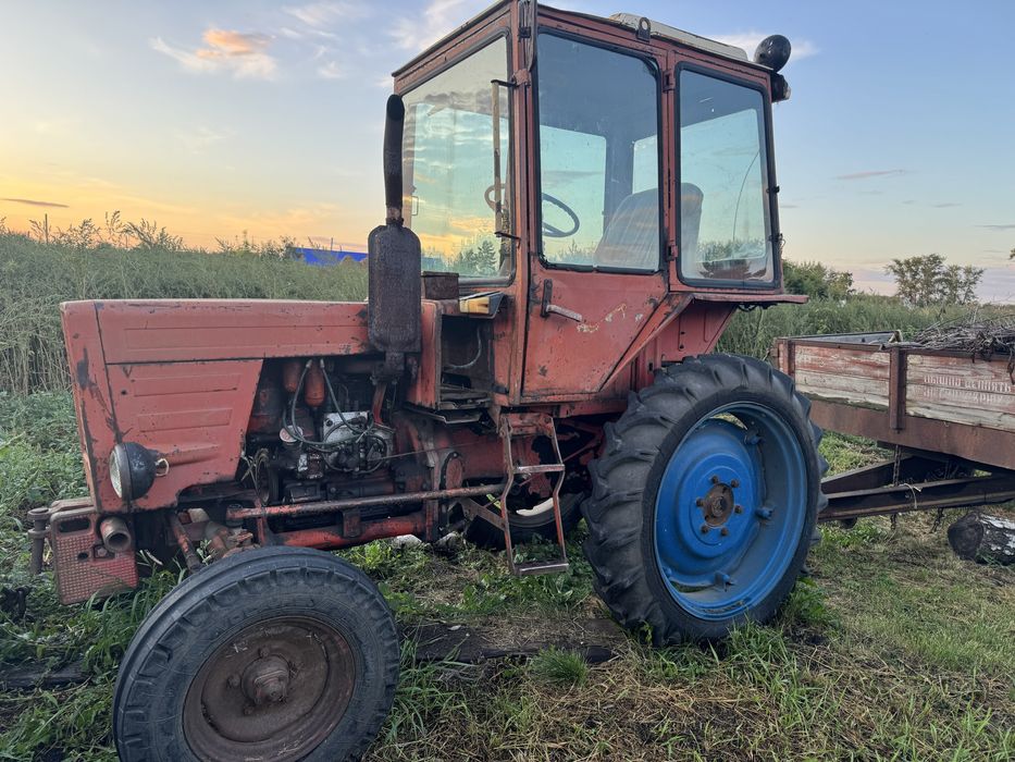 Трактор Т-25 с прицепом