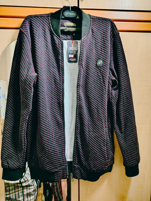 Шикарный мужской стильный тёплый жакет, размер 52, Турция