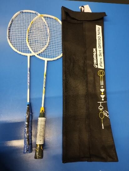Set rachete de badminton fosforescente - produs resigilat Decathlon