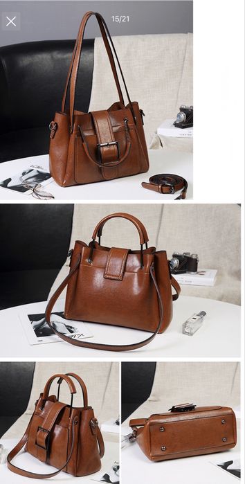 Сумка кросс боди кожа черная