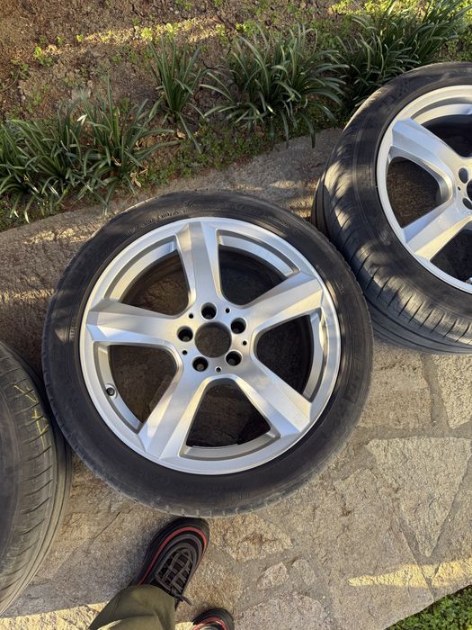 4 броя 18’’ оригинални джанти спорт пакет + летни гуми за мерцедес