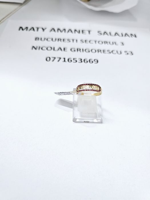 Vand inel dama din aur 14 k 2.39 g cod 932