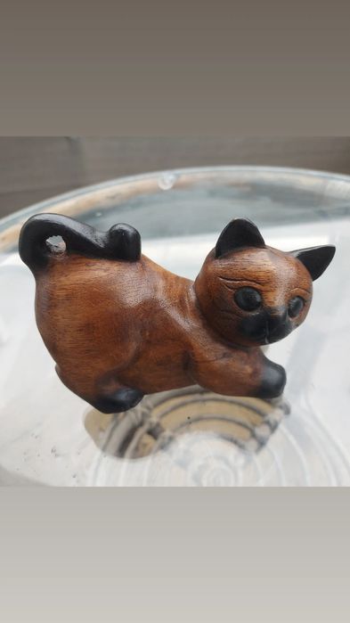 Дървени котки котки антикварни