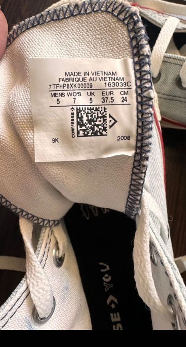 Converse dama cu broderie