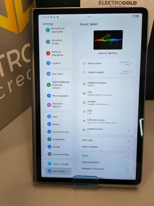 Tableta Lenovo Tab Plus 8GB RAM/256GB/Luna Grey/11.5 inch/Boxe integrate/Stare excelenta! ID2392-AG2