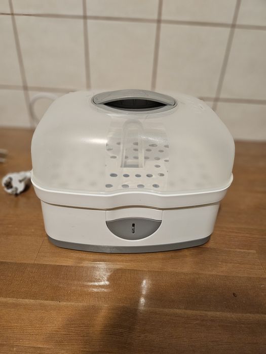 Sterilizator electric cu aburi Chicco 3 in 1 Steril Natural, 0luni+