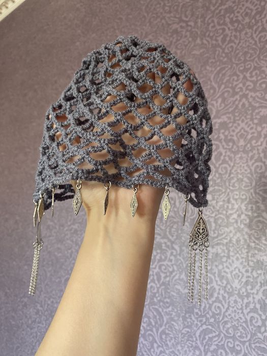 Вязанная тюбетейка ручная работа