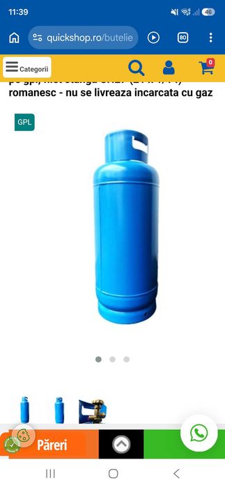 Butelie de 85 litri