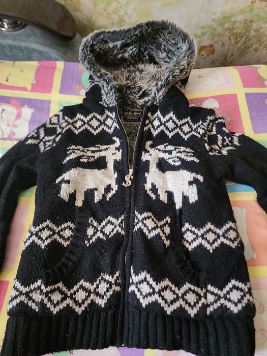 Куртка вязаная теплая