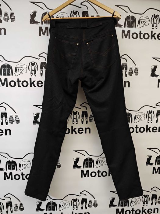 Geaca moto piele + blugi moto dama FLM marime 38