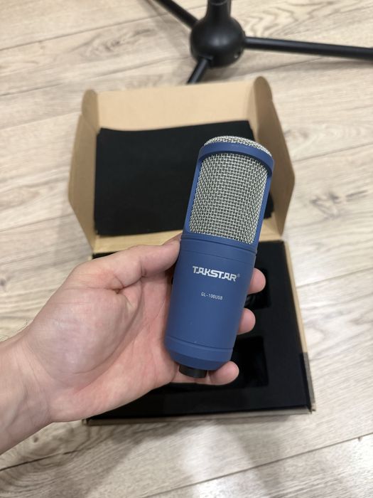 Микрофон usb takstar+стойка+поп фильтр продам