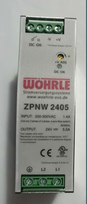 Wōhrle ZPNW 2405-двуфазно захранване за PLC