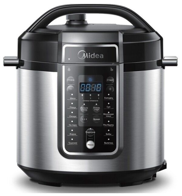 Мультиварка-скороварка Midea MPC-6037, 1000 Вт, чаша 5.7 литров, 14 пр