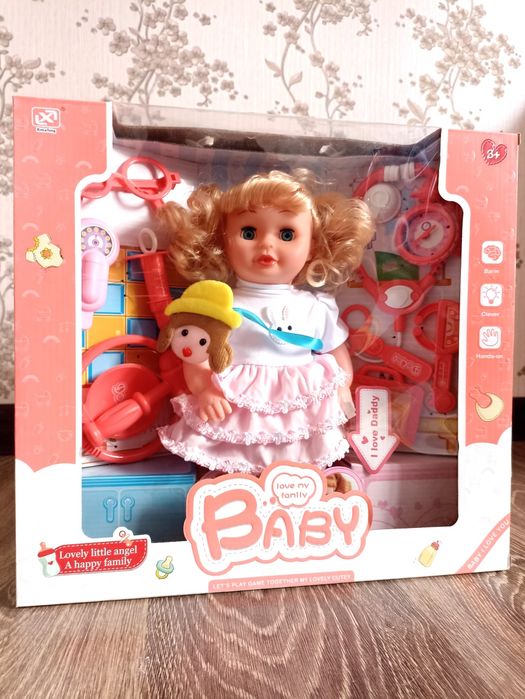 Кукла набор доктора для девочки