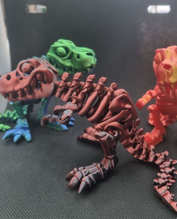 Подвижна 3D играчка скелет на динозавър