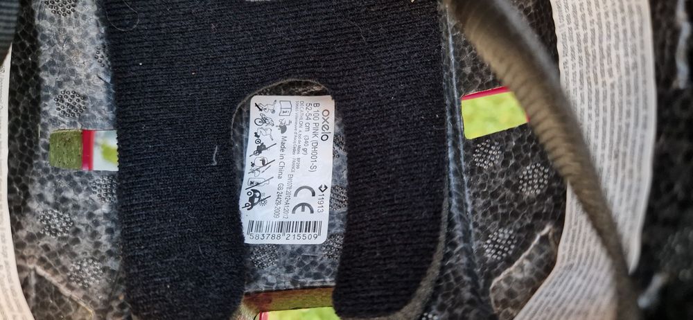 Set Trotinetă B1 500 alb-verde copii + casca 52-54 cm